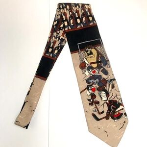 Looney Tunes Tie Tasmanian Devil Hockey